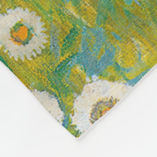 Couverture Polaire Gustav Klimt - Jardin des fleurs (Coin)