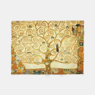 Couverture Polaire Gustav Klimt L'Arbre De Vie Art Nouveau Vintage