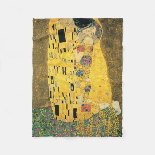 Couverture Polaire GUSTAV KLIMT - Le baiser 1907 (Devant)