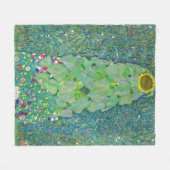 Couverture Polaire Gustav Klimt - Le tournesol (Devant (Horizontal))