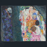 Couverture Polaire Gustav Klimt - Mort et vie<br><div class="desc">Décès et vie - Gustav Klimt,  Huile sur toile,  1910-1915</div>