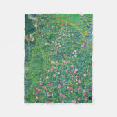 Couverture Polaire Gustav Klimt - Paysage du jardin italien (Devant)