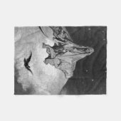 Couverture Polaire Gustave Dore - Le Corbeau (Devant (Horizontal))