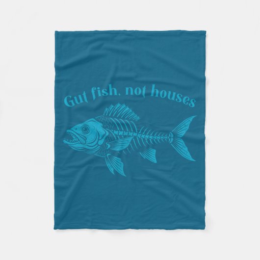 Couverture Polaire Gut Fish Not Houses, Coastal Conservation Ocean Lo (Devant)