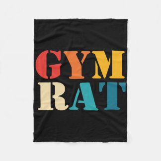 Couverture Polaire Gym Lover entraînement Bodybuilding Retro Alphabet