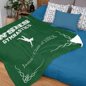 Couverture Polaire Gym Team Fleece Sm Blanket Texte blanc pour les ga