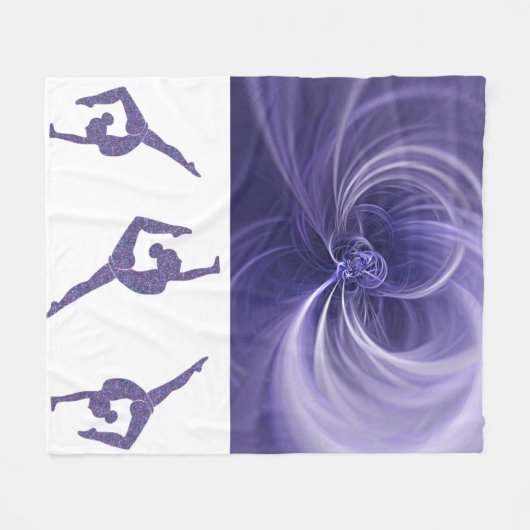 COUVERTURE POLAIRE GYMNAST BLANKET AVEC POINTS DE MAIN GYMNAST. (Devant (Horizontal))