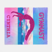 COUVERTURE POLAIRE GYMNAST FLEECE BLANKET FAIRE LE RETOUR. (Devant (Horizontal))