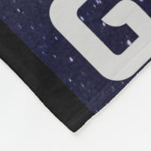 Couverture Polaire Gymnaste brillant dans l'espace par la Lune (Coin)