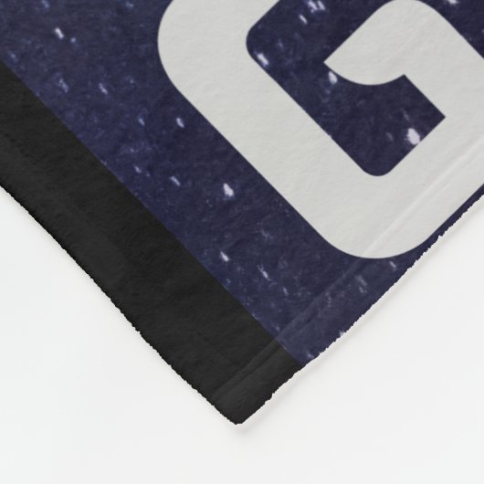 Couverture Polaire Gymnaste brillant dans l'espace par la Lune (Coin)