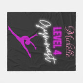 Couverture Polaire Gymnaste de niveau 4 personnalisé (Devant (Horizontal))