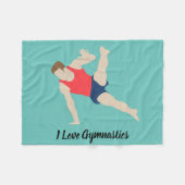Couverture Polaire Gymnaste masculin (Devant (Horizontal))