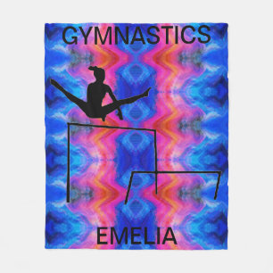 COUVERTURE POLAIRE GYMNASTICS GYMNAST SUR LES BARS INÉGALEMENT FLEECE