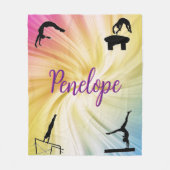 Couverture Polaire Gymnastique arc-en-ciel (Devant)