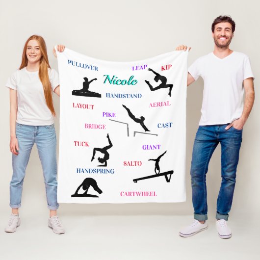 Couverture Polaire Gymnastique Compétences Typographie (En situation)