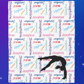 Couverture Polaire Gymnastique Danse Chevaucher son nom & Sport parto
