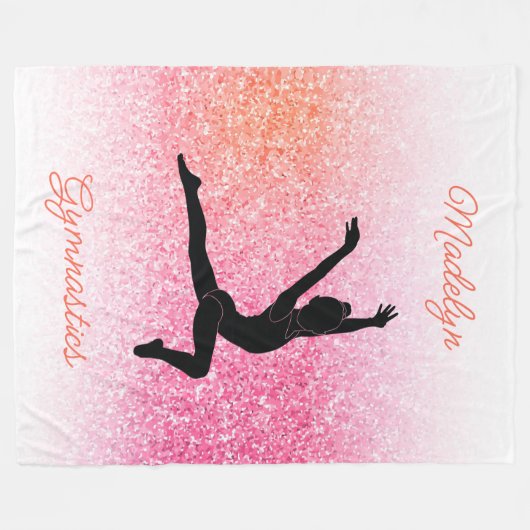 Couverture Polaire Gymnastique Douce, Confortable, Personnalisée Tang (Devant (Horizontal))