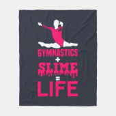 Couverture Polaire Gymnastique et Slime est la vie (Devant)