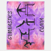 Couverture Polaire Gymnastique Événements pour filles Fleece Blanket (Devant)