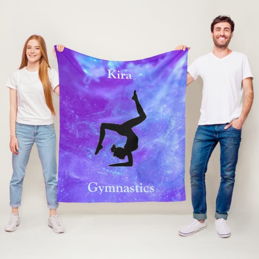 Couverture Polaire Gymnastique féminine Galaxy Fleece Blanket (En situation)
