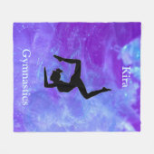 Couverture Polaire Gymnastique féminine Galaxy Fleece Blanket (Devant (Horizontal))