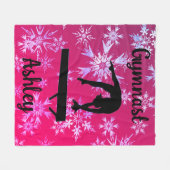 Couverture Polaire Gymnastique Feu de neige Fuchsia (Devant (Horizontal))