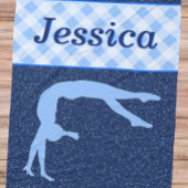 Couverture Polaire Gymnastique Fille Bleu clair Bleu foncé