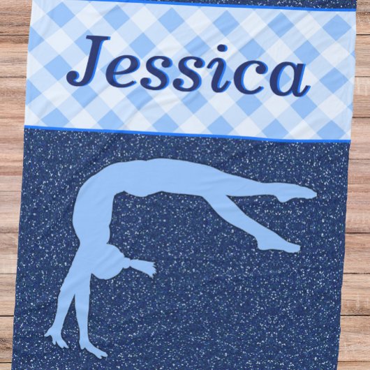 Couverture Polaire Gymnastique Fille Bleu clair Bleu foncé