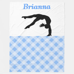 Couverture Polaire Gymnastique Fille Blissful en Bleu Personnalisé