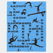 Couverture Polaire Gymnastique Mots-croisés Compétences Parties scint (Devant)