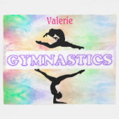 Couverture Polaire Gymnastique Pastel Girls Fleece Blanket (Devant (Horizontal))