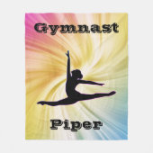 Couverture Polaire Gymnastique personnalisée Rainbow Swirl (Devant)