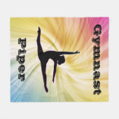 Couverture Polaire Gymnastique personnalisée Rainbow Swirl (Devant (Horizontal))