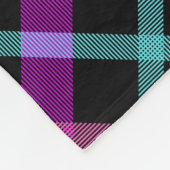 Couverture Polaire Gymnastique Poutrelle rose violet Turquoise Tartan (Coin)