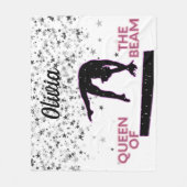 Couverture Polaire Gymnastique Queen of the Beam Silver Stars (Devant)