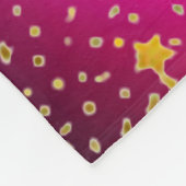 Couverture Polaire Gymnastique rythmique Etoiles d'or rose et violet (Coin)