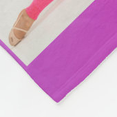 Couverture Polaire Gymnastique violet Magenta Gradient 3 Photo person (Coin)