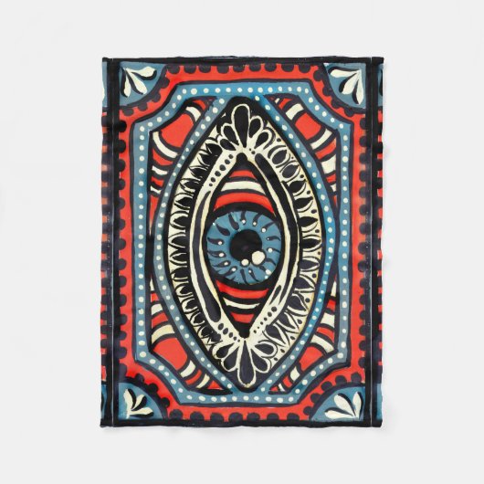 Couverture Polaire Gypsi bleu (Devant)