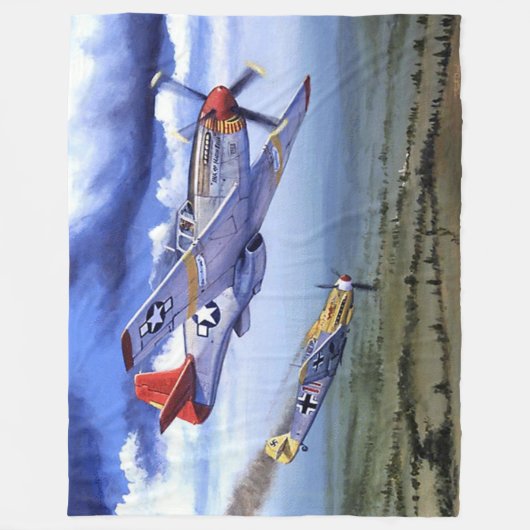 Couverture Polaire HABITACLE P-51, (les QUEUES ROUGES, notent le (Devant)