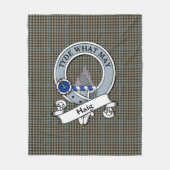 Couverture Polaire Haig Grey Clan Badge Tartan Plaid (Devant)