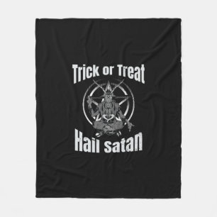 Couverture Polaire Hail Satan Pentagram Goat Halloween