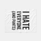 Couverture Polaire Haine chacun et pantalon drôles (Devant (Horizontal))