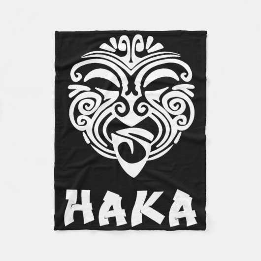 Couverture Polaire Haka New Zealand Rugby Fans Maori Haka Dance (Devant)