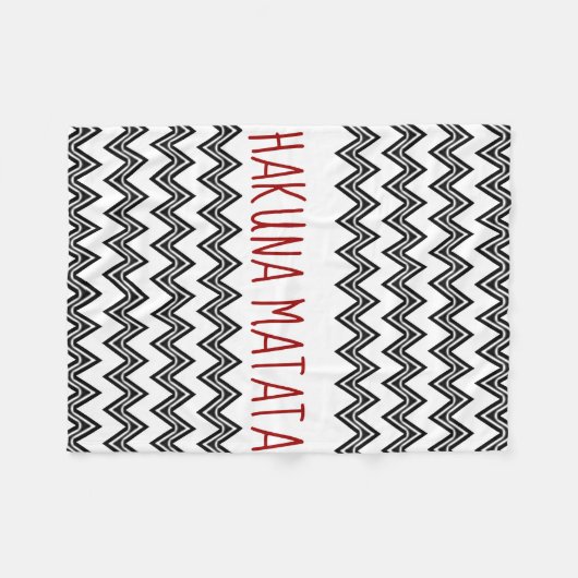 COUVERTURE POLAIRE HAKUNA MATATA (Devant (Horizontal))