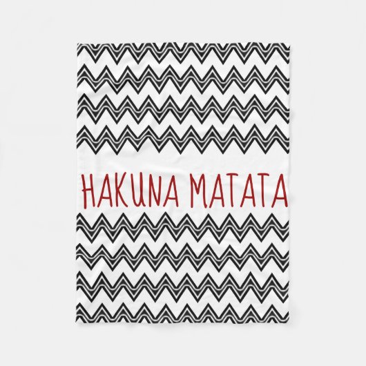 COUVERTURE POLAIRE HAKUNA MATATA (Devant)