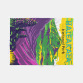 Couverture Polaire Haleakala National Park Hawaii Vintage (Devant (Horizontal))
