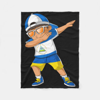 Couverture Polaire Half Nicaraguan Ukrainian Boy Nicaragua Ukraine Fl