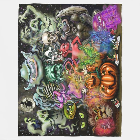 Couverture Polaire Halloween (Devant)