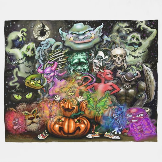 Couverture Polaire Halloween (Devant (Horizontal))