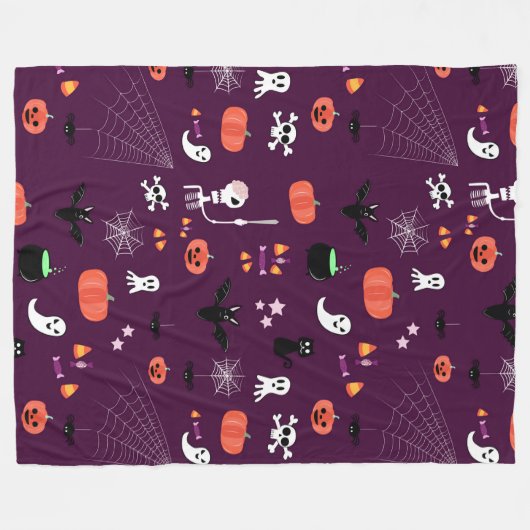 Couverture Polaire Halloween (Devant (Horizontal))